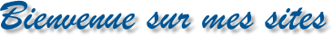 Bienvenue sur mes sites